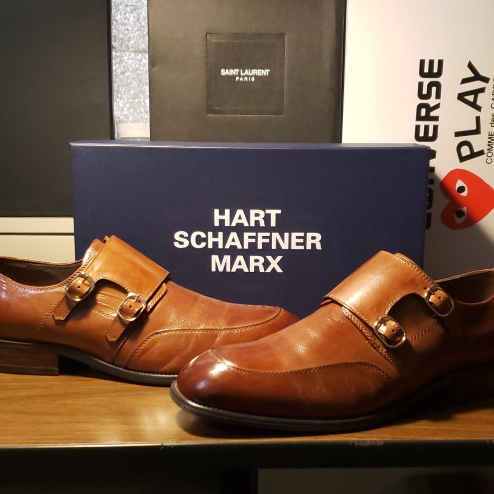 Hart Schaffner Marx New York Monk Strap Loafer